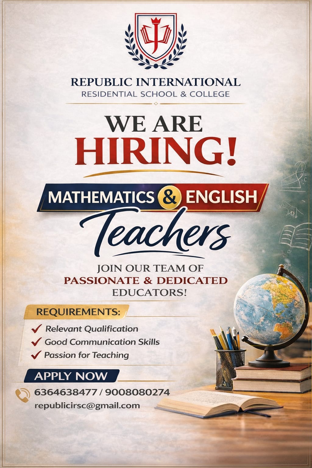 We Are Hiring